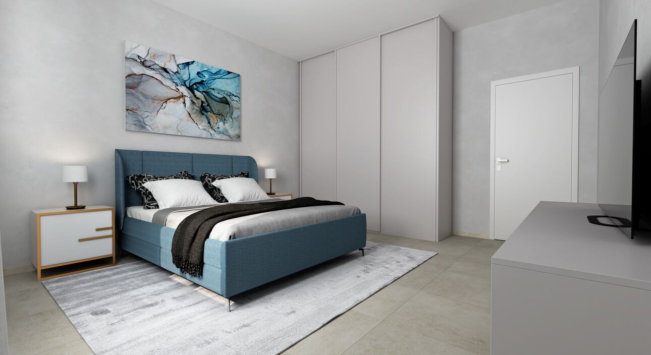 Render Letto Matrimoniale